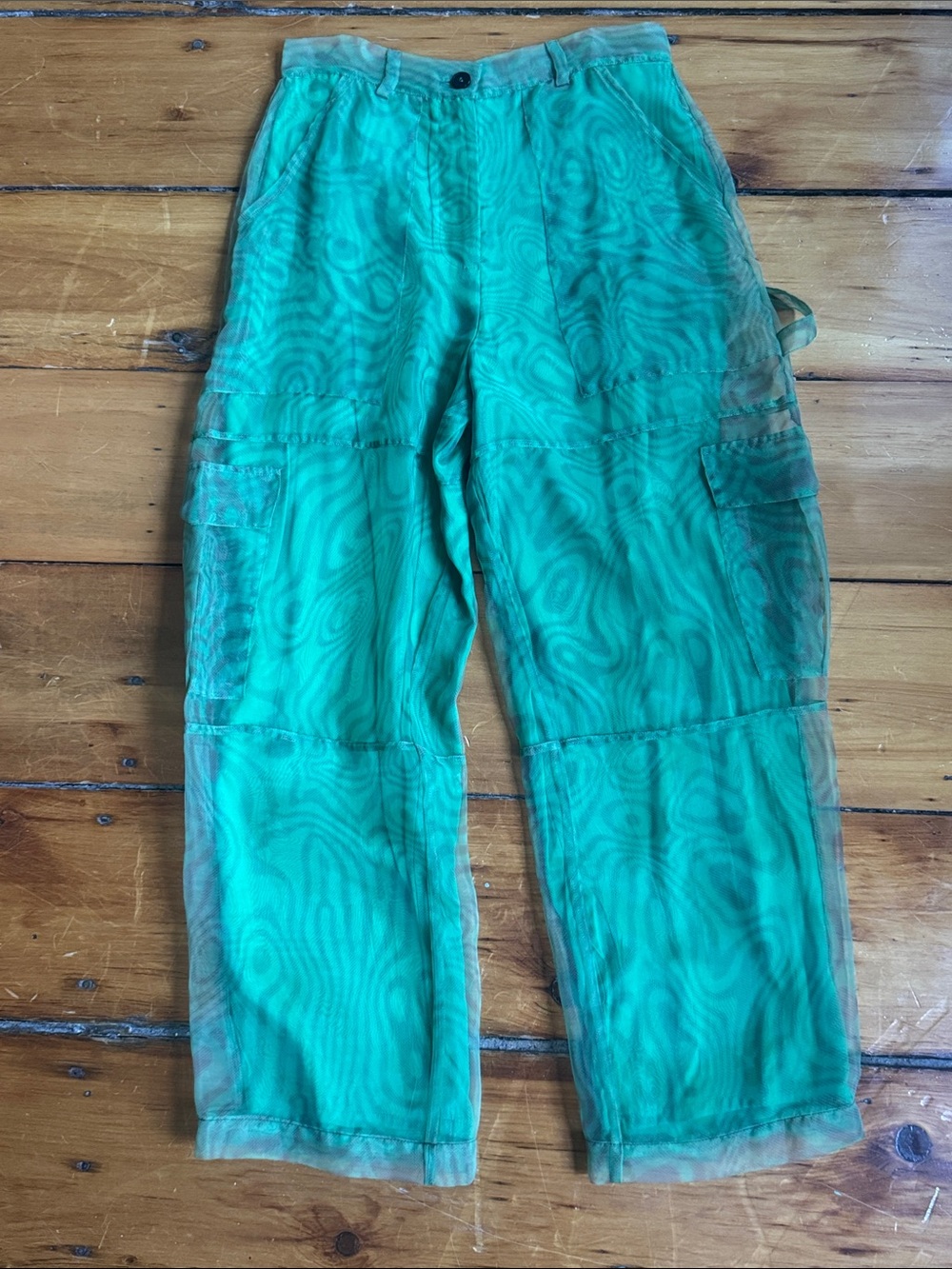 The Ragged Priest organza overlay Pants